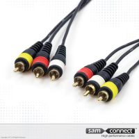 Composite Video/Audio Kabel, 5m, m/m