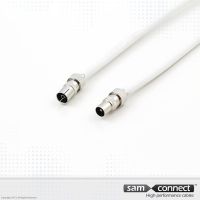 Coax Kabel RG 6, IEC Stecker, 1.5 m, m/f