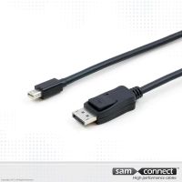 Displayport zu Mini Displayport Kabel, 3m, m/m