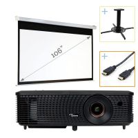 Professional Package Rollo Beamerleinwand 106"