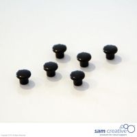 Set Haftmagnete 10 mm, 6 Stück schwarz