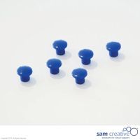 Set Haftmagnete 10 mm, 6 Stück blau