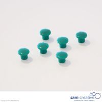 Set Haftmagnete 10 mm, 6 Stück grün