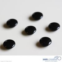 Set Haftmagnete 20 mm, 6 Stück schwarz