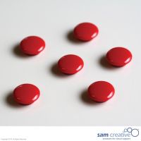 Set Haftmagnete 20 mm, 6 Stück rot