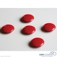Set Haftmagnete 30 mm, 5 Stück rot