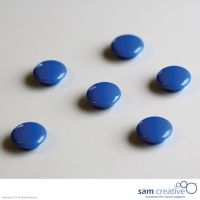 Set Glasmagnete 20mm, 6 Stück blau