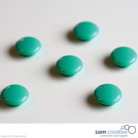 Set Glasmagnete 20mm, 6 Stück grün