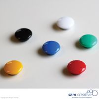 Set Glasmagnete 20mm, 6 Stück farbsortiert