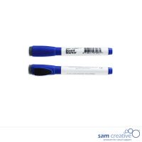 Filzstift, blau mit Löscher