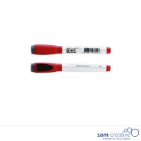 Filzstift, rot mit Löscher