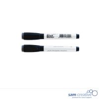 Filzstift, schwarz mit Löscher